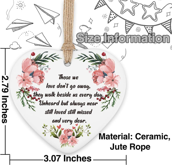 Those We Love Don't Go Away Memorial Christmas Ornament - We Love Hummingbirds