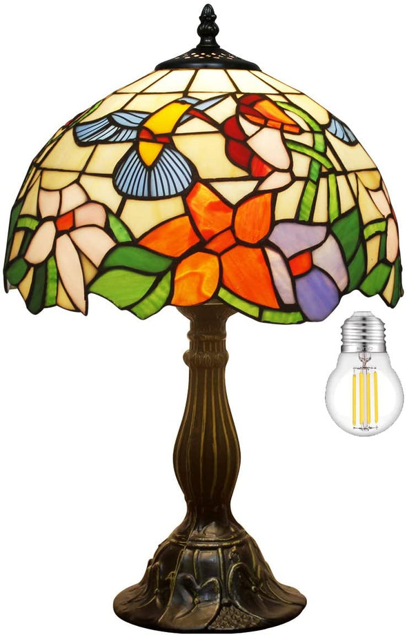 Tiffany Hummingbird Stained Glass Lamp - We Love Hummingbirds
