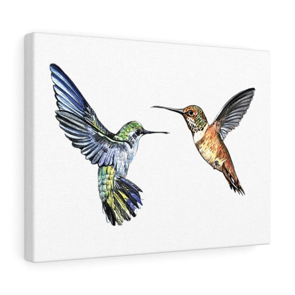 Two Hummingbirds in Flight Wall Art Decor - We Love Hummingbirds