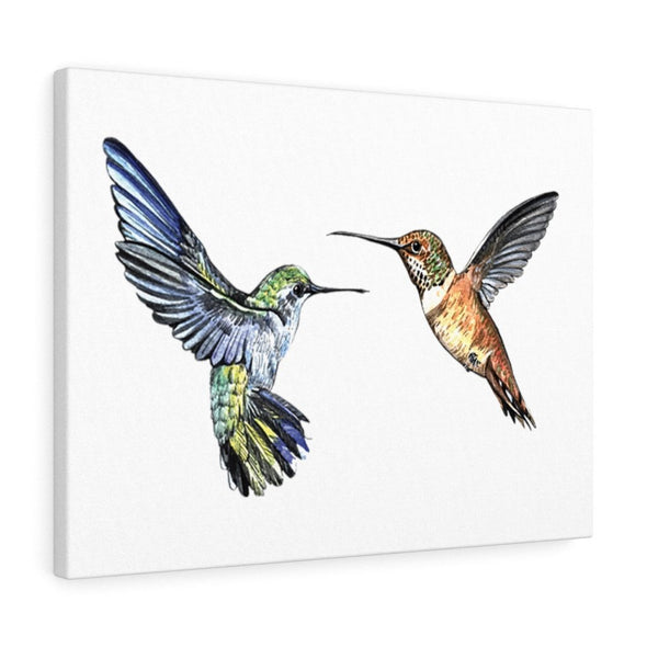 Two Hummingbirds in Flight Wall Art Decor - We Love Hummingbirds