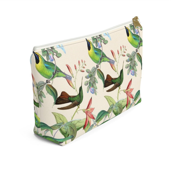 Vintage Hummingbird Accessory Pouch & Makeup Bag - We Love Hummingbirds