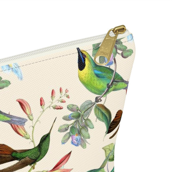 Vintage Hummingbird Accessory Pouch & Makeup Bag - We Love Hummingbirds