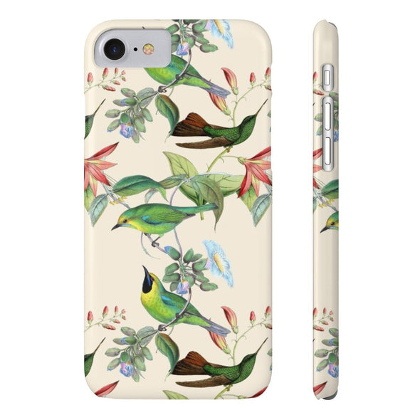 Vintage Hummingbirds Slim Phone Case for iPhone, Samsung Galaxy, and Android - We Love Hummingbirds