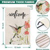 Welcome Hummingbird Garden Flag - We Love Hummingbirds