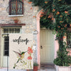 Welcome Hummingbird Garden Flag - We Love Hummingbirds