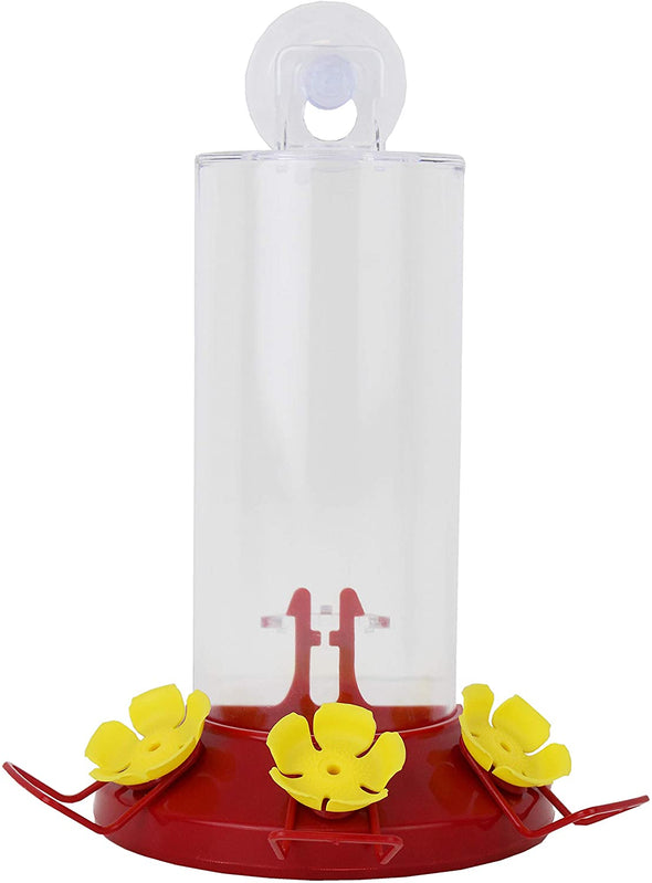 Window Mount Hummingbird Feeder - Holds 8 oz of Nectar - We Love Hummingbirds