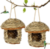 Winemana 2 Pack Hanging Hummingbird Nest House, Durable Hand Woven, Made of Natural Grass, Perfect for Outdoor Garden Patio Lawn Office Indoor - We Love Hummingbirds