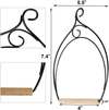 Winemana Set of 3 Hummingbird Swings, Rust Resistant Metal Frame, Wooden Dowel, Attach to Bird Feeders, Perfect for Hanging Indoor Office Outdoor Trunk Lawn Patio Garden (Double-Layer) - We Love Hummingbirds